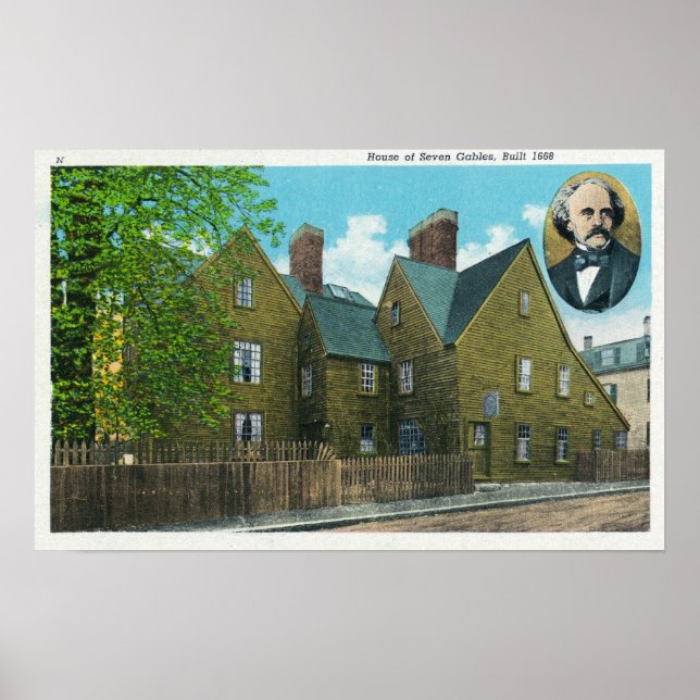 Exterior View of the House of Seven Gables # 2 Poster (Front)