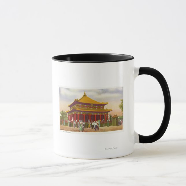 Exterior View of the Lama Temple Mug (Right)