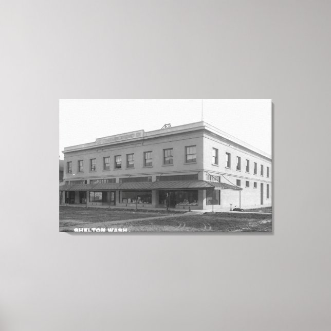 Exterior View of the Lumbermens Bldg Canvas Print (Front)