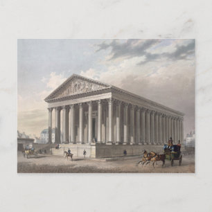 Exterior view of the Madeleine, Paris Postcard