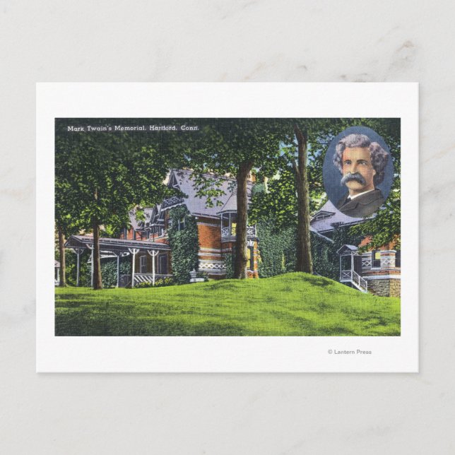 Exterior View of the Mark Twain Memorial # 2 Postcard (Front)