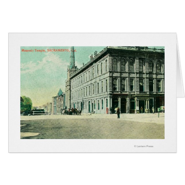 Exterior View of the Masonic Temple (Front Horizontal)