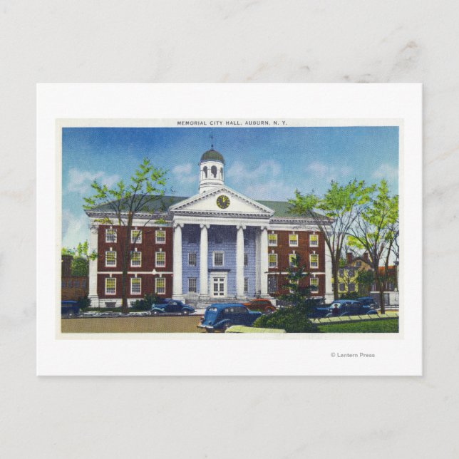 Exterior View of the Memorial City Hall Postcard (Front)