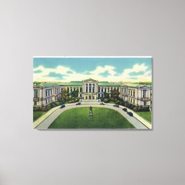 Exterior View of the Museum of Fine Arts # 2 Canvas Print (Front)