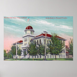 Exterior View of the New High SchoolNapa, CA Poster