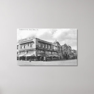 Exterior View of the Occidental Hotel Canvas Print