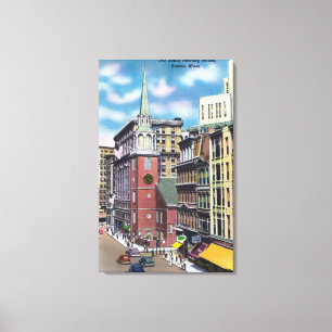 Exterior View of the Old South Meeting Hall Canvas Print