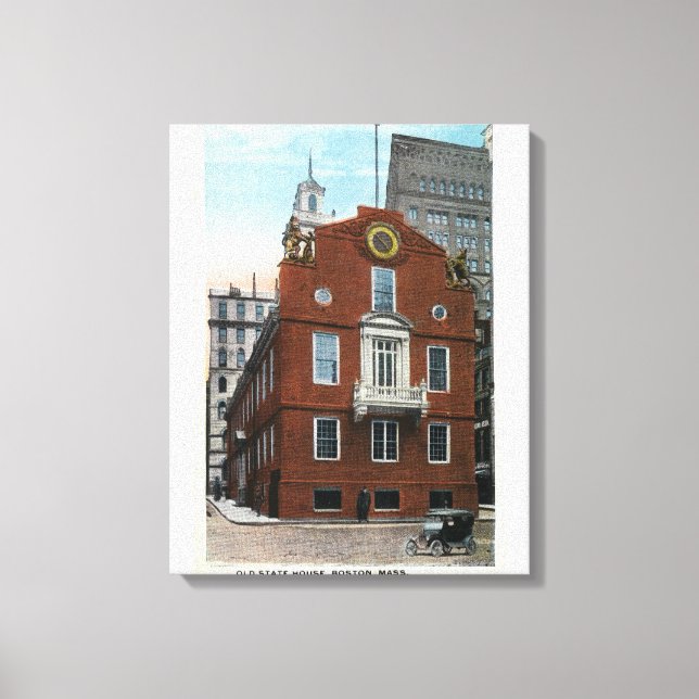 Exterior View of the Old State House # 2 Canvas Print (Front)