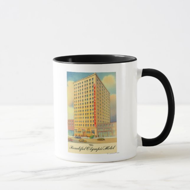 Exterior View of the Olympic Hotel Mug (Right)
