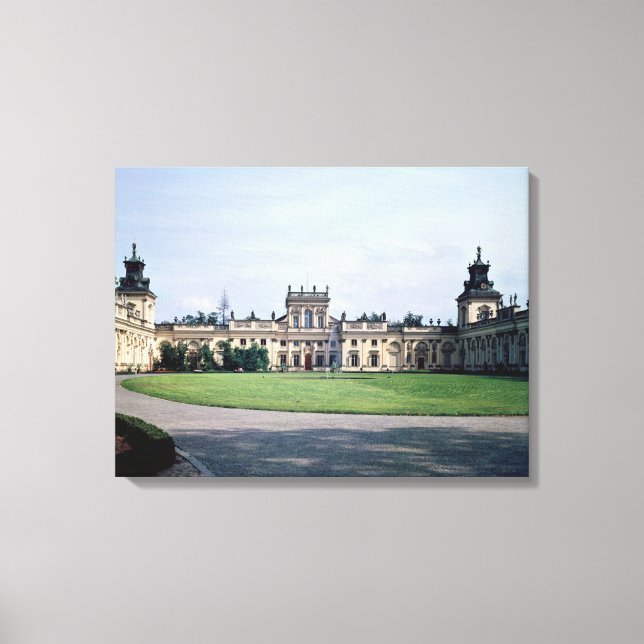 Exterior view of the palace, built c.1677 canvas print (Front)