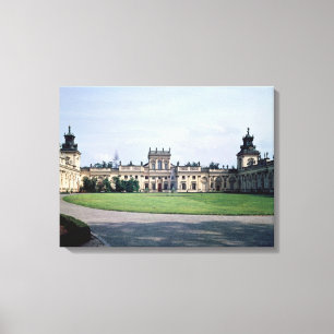Exterior view of the palace, built c.1677 canvas print