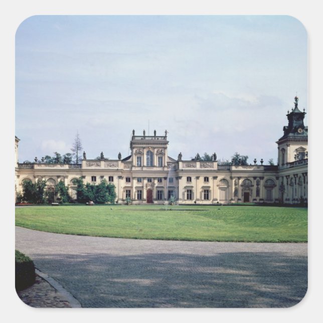 Exterior view of the palace, built c.1677 square sticker (Front)