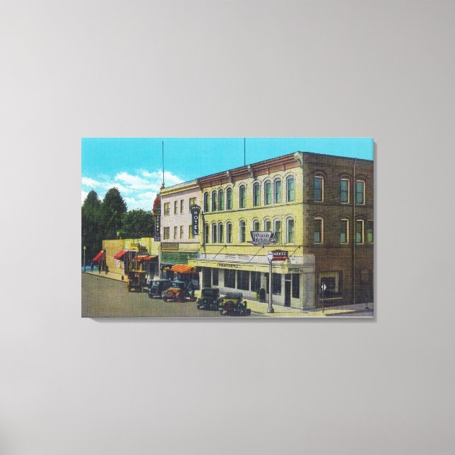 Exterior View of the Palace HotelUkiah, CA Canvas Print (Front)