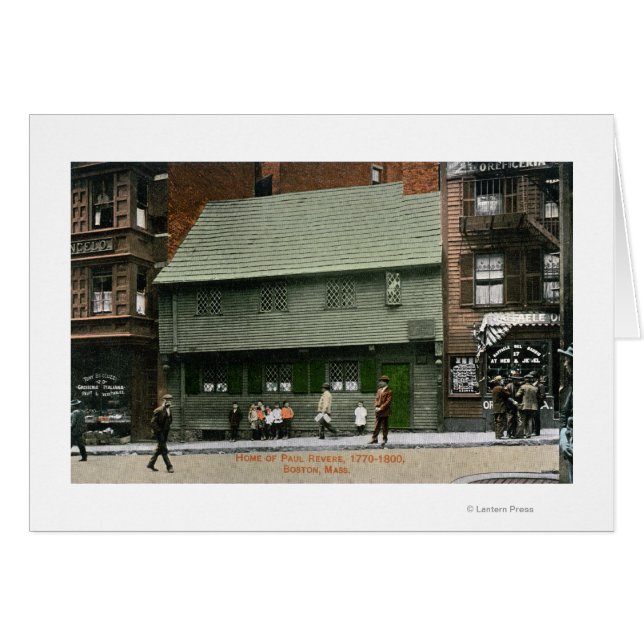 Exterior View of the Paul Revere House # 4 (Front Horizontal)