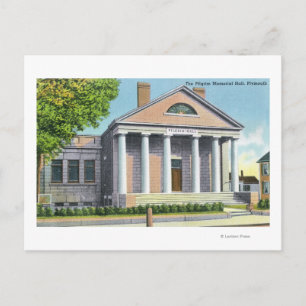Exterior View of the Pilgrim Memorial Hall Postcard