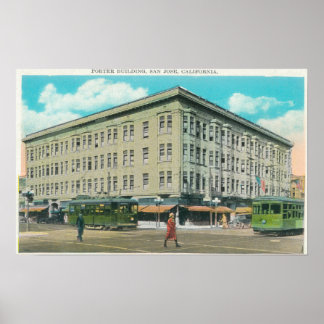 Exterior View of the Porter Building Poster