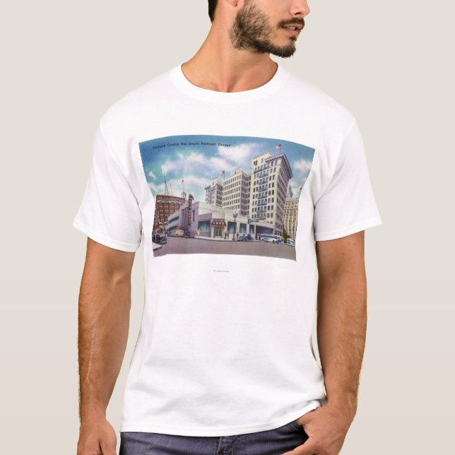 Exterior View of the Portland Central Bus T-Shirt (Front)