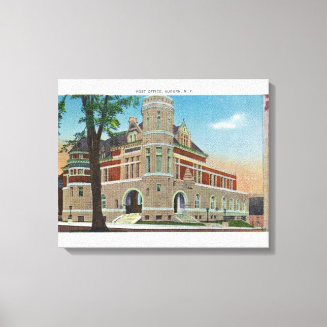 Exterior View of the Post Office 3 Canvas Print (Front)