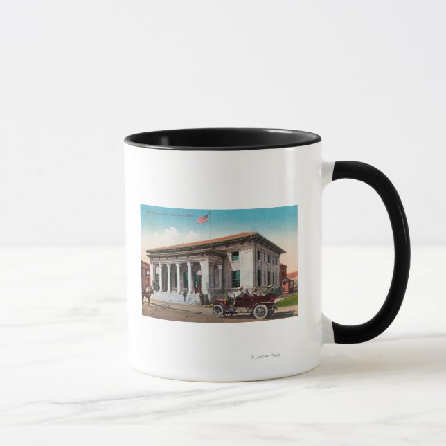 Exterior View of the Post OfficeSanta Rosa, CA Mug (Right)