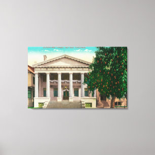 Exterior View of the Scottish Rite Temple Canvas Print
