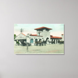 Exterior View of the Southern Pacific Depot 2 Canvas Print