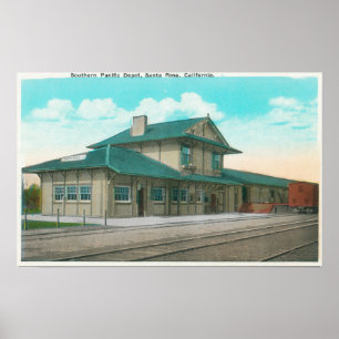 Exterior View of the Southern Pacific Depot 3 Poster