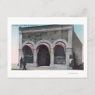 Exterior View of the St. Helena Post Office Postcard