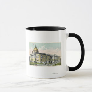 Exterior View of the State House # 2 Mug