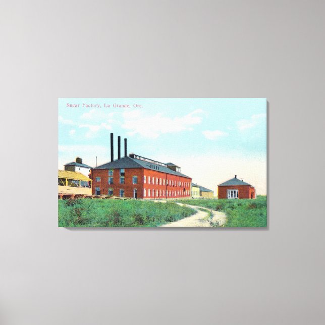 Exterior View of the Sugar Factory Canvas Print (Front)