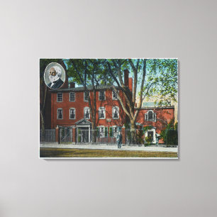 Exterior View of the Swett Art Memorial Canvas Print