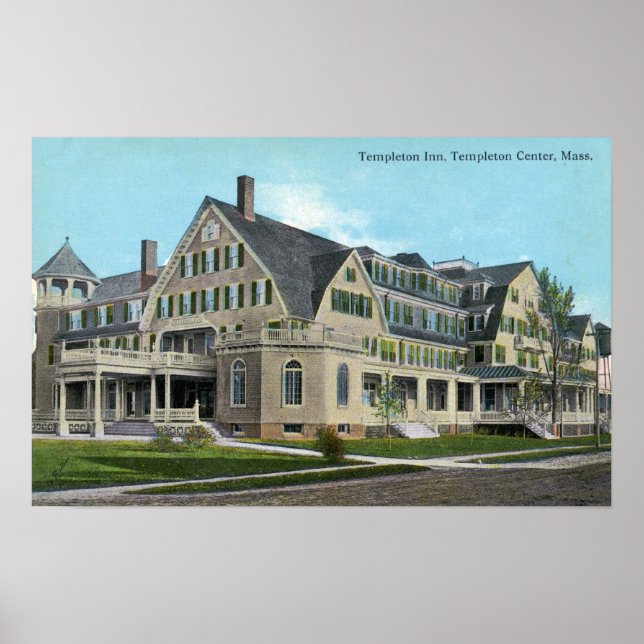 Exterior View of the Templeton Inn Poster (Front)