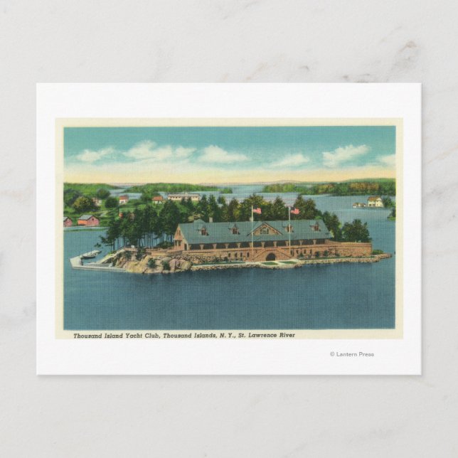 Exterior View of the Thousand Island Yacht Postcard (Front)