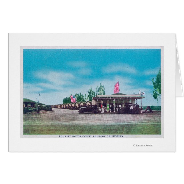 Exterior View of the Tourist Motor Court (Front Horizontal)