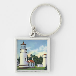 Exterior View of the Umpqua LighthouseCoast Keychain