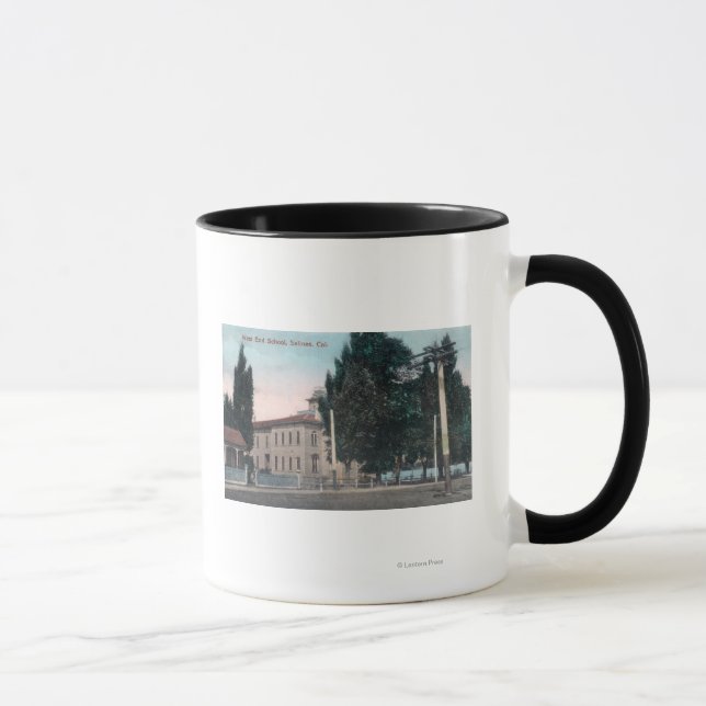 Exterior View of the West End School Mug (Right)