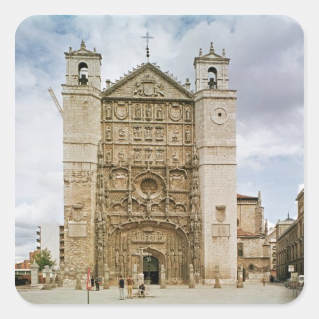 Exterior view of the west fa�ade square sticker (Front)