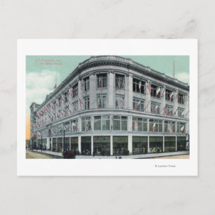 Exterior View of the White House Postcard