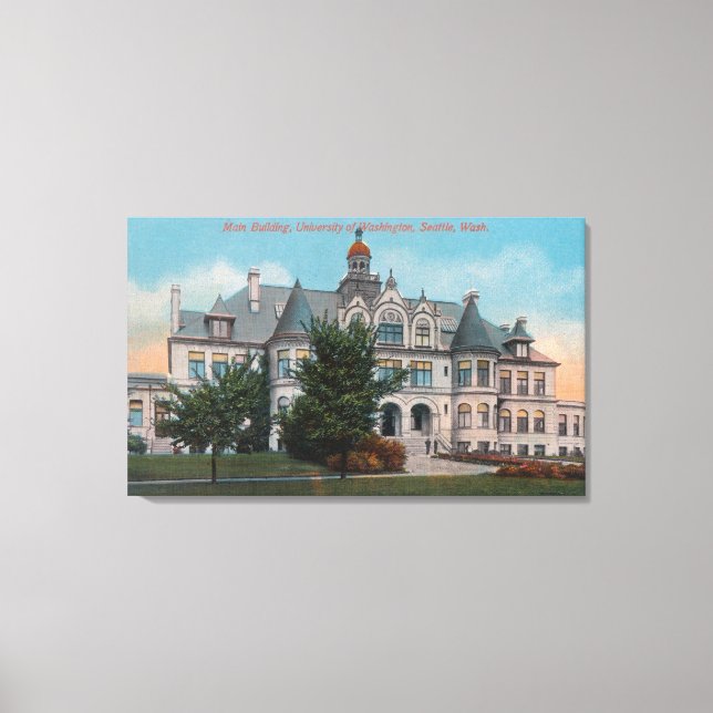 Exterior View of University of WA Main Bldg Canvas Print (Front)