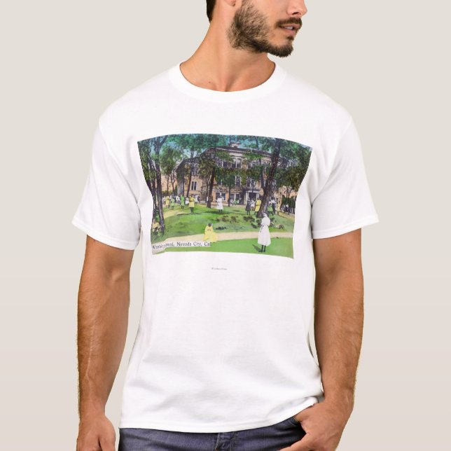 Exterior View of Washington School T-Shirt (Front)