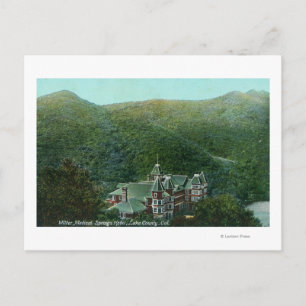 Exterior View of Witter Springs Hotel Postcard