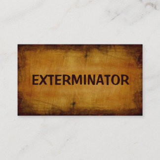 Exterminateur Carte de visite antique