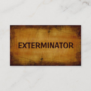 Exterminator Antique Business Card