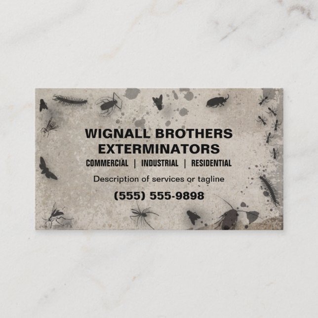 Exterminator Business Card (Front)