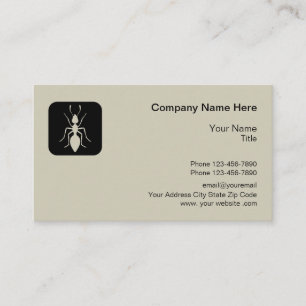 Exterminator Modern Pest Control Business Card