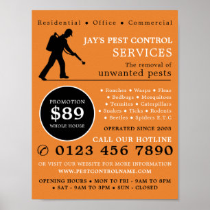 Exterminator, Pest Control Advertising Poster