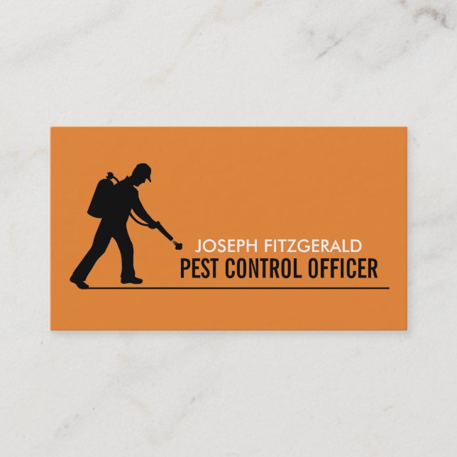 Exterminator, Pest Control Business Card (Front)