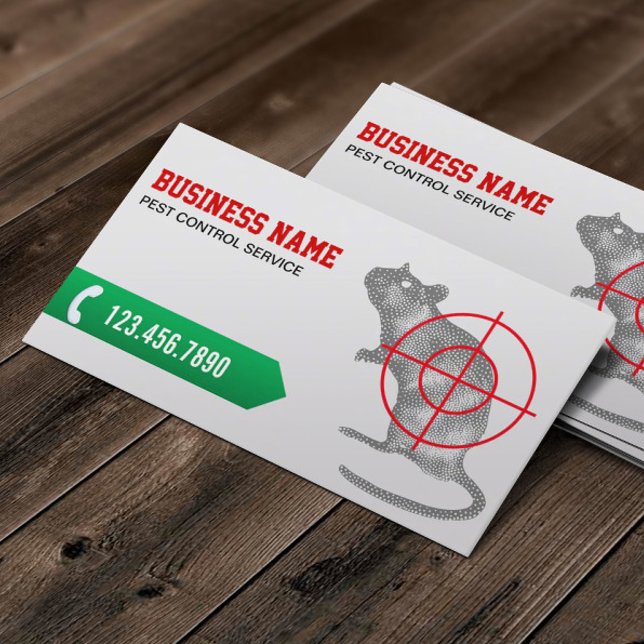 Exterminator Professional Pest Control Business Card (Creator Uploaded)