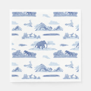 Extinct Animal Toile Napkin