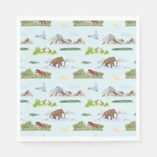 Extinct Animal Toile Napkins