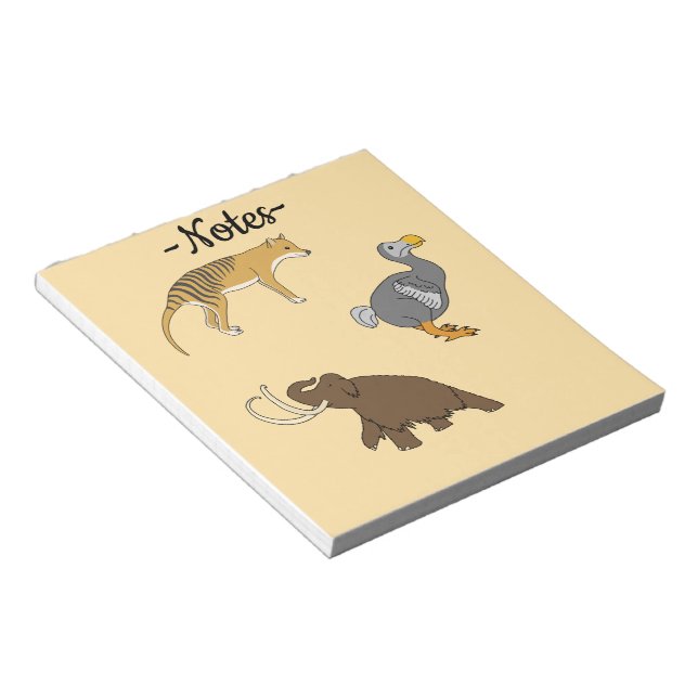 Extinct Animals  Notepad (Angled)